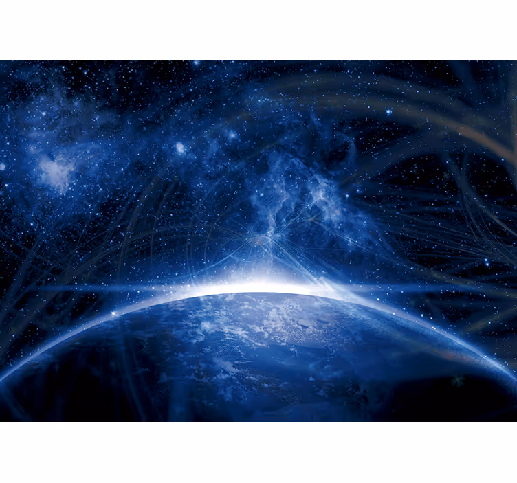 Fotomurale spaziale vista dell'orizzonte celeste - TenStickers