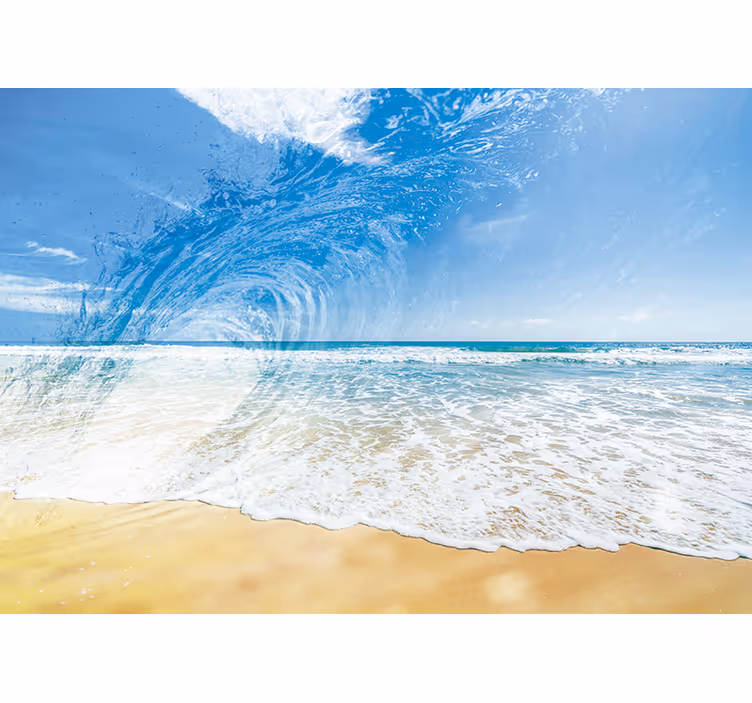 Fotomurale mare spruzzi d'onda oceanica - TenStickers