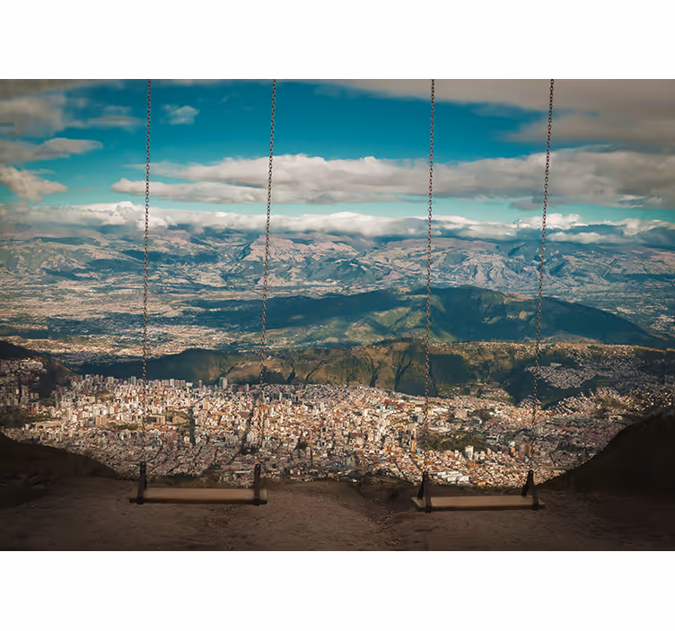 Fotomurale città vista panoramica della città - TenStickers