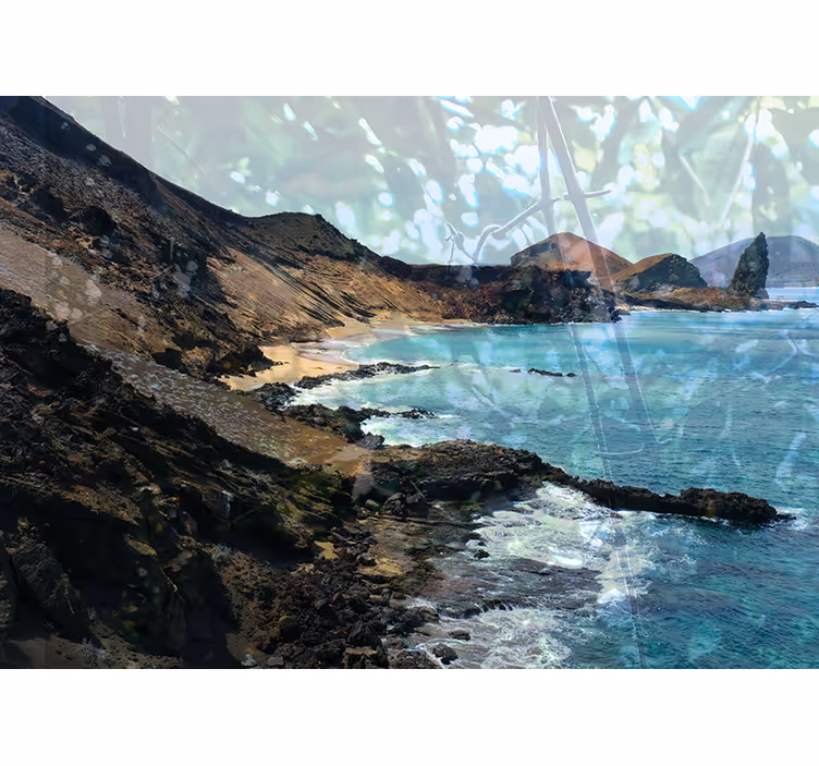 Fotomurale paesaggi formazione di pietra costiera - TenStickers