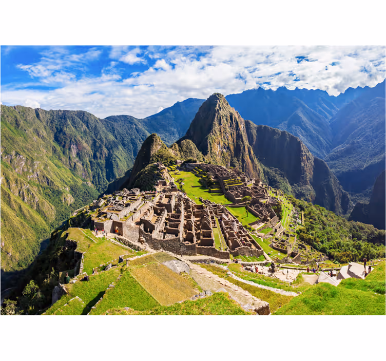 Fotomurale città paesaggio di machu picchu - TenStickers