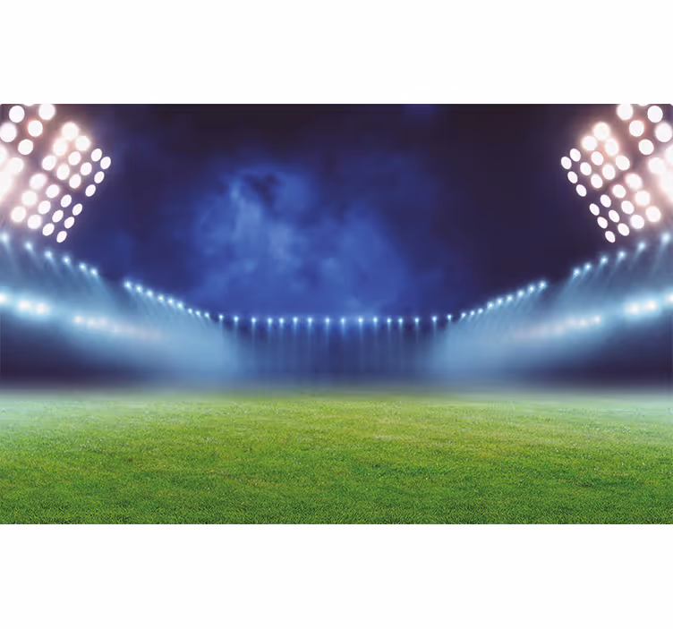 Fotomurale città luci dello stadio di notte - TenStickers