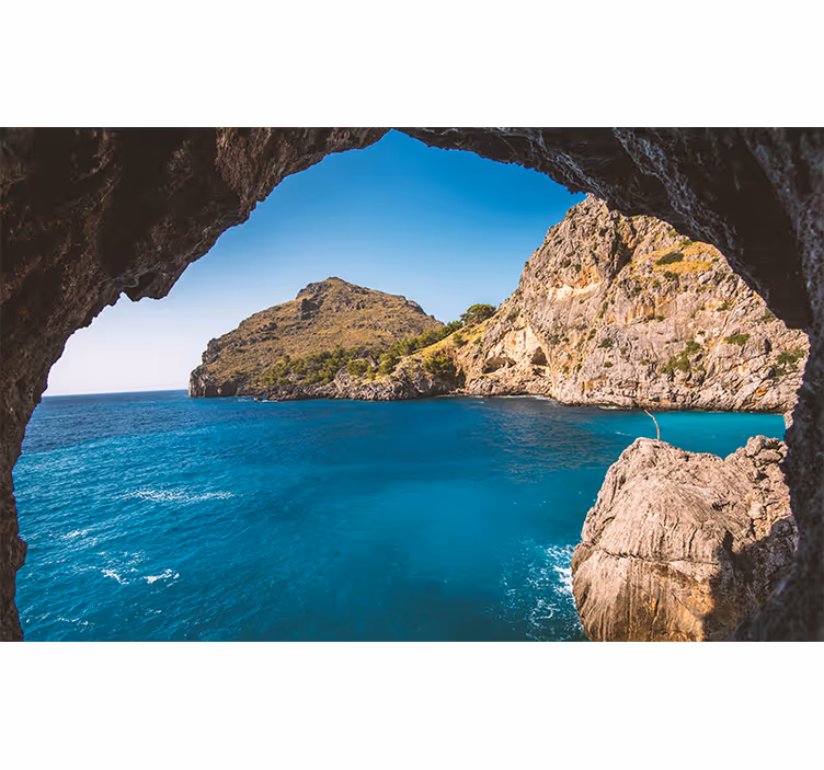 Fotomurale paesaggi vista della grotta costiera - TenStickers