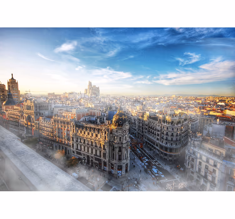Fotomurale di madrid vista della città - TenStickers