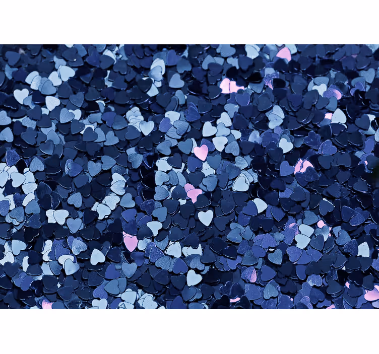 Fotomurale amore coriandoli a forma di cuore - TenStickers