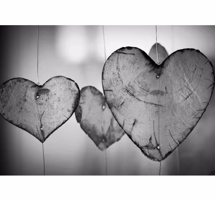 Fotomurale amore decorazione a forma di cuore - TenStickers