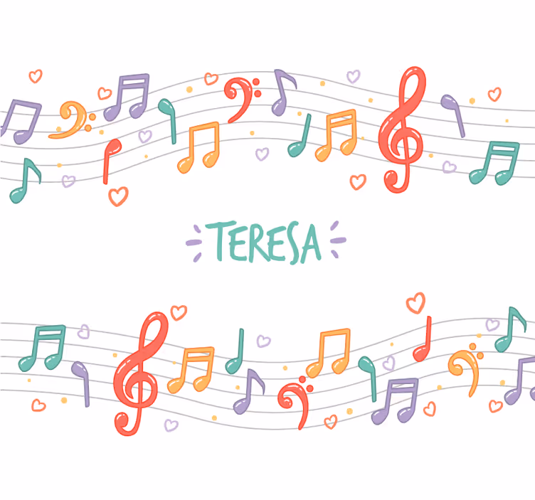Fotomurale musicale melodia di note musicali - TenStickers