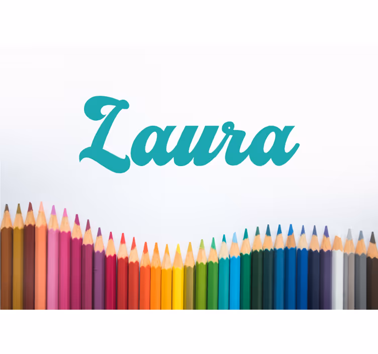 Fotomurale personalizzato nome in corsivo - TenStickers
