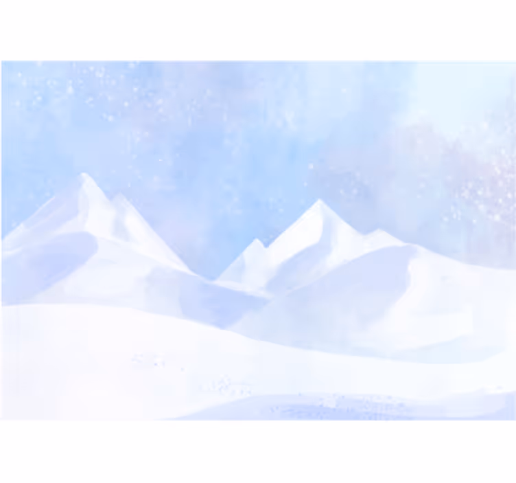 Fotomurale montagna cime innevate delle montagne - TenStickers