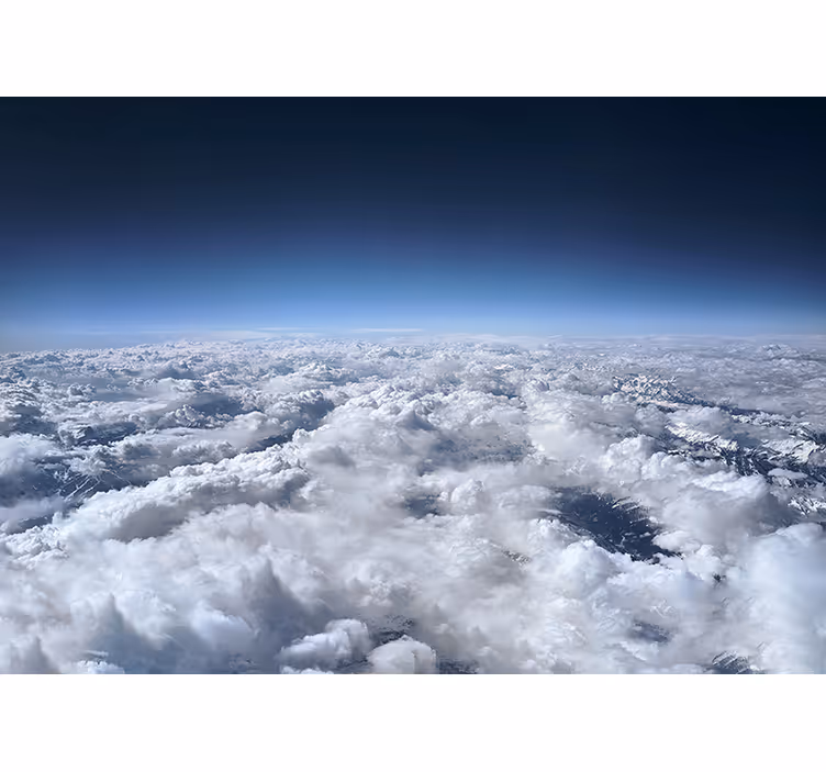 Fotomurale cielo vista dell'orizzonte nuvoloso - TenStickers