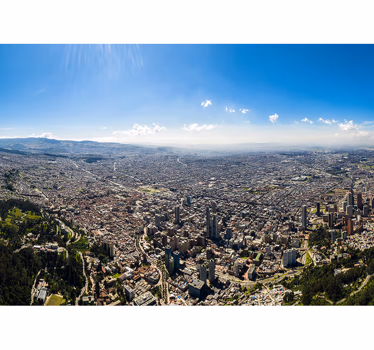 Fotomurale città paesaggio urbano di bogotà - TenStickers