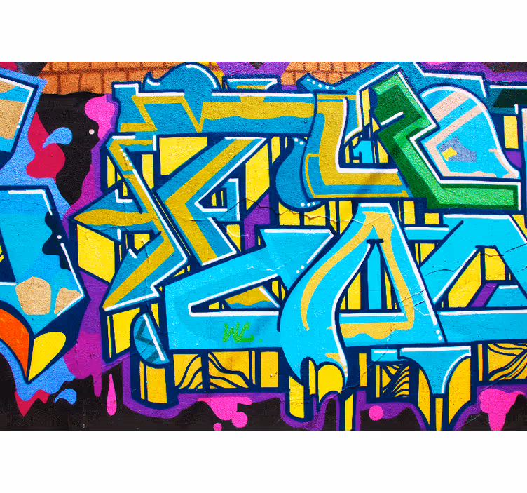 Fotomurale arte urbana espressione urbana vibrante - TenStickers