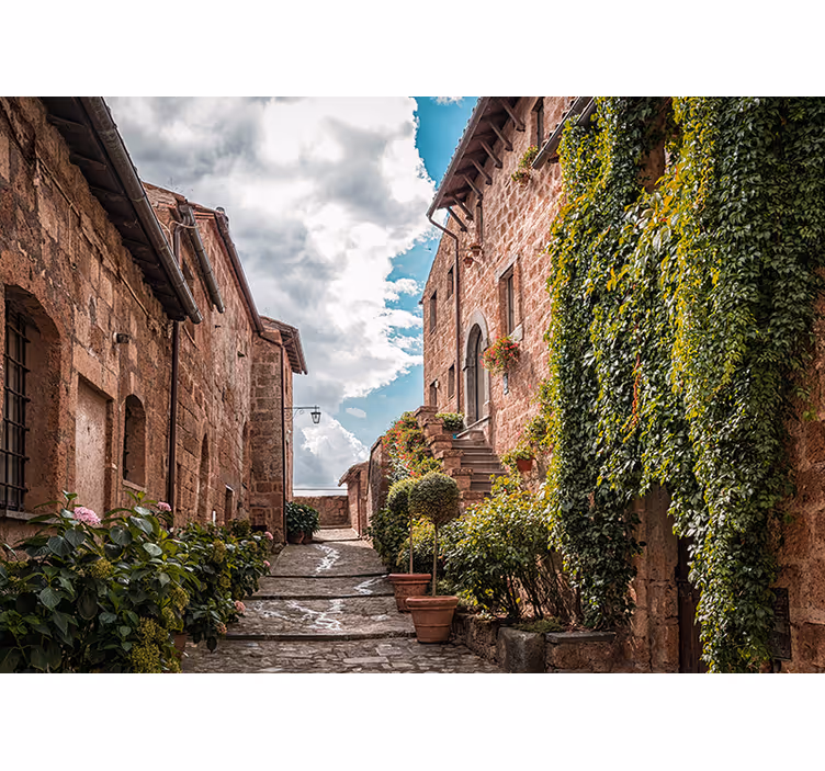 Fotomurale città affascinante strada italiana - TenStickers