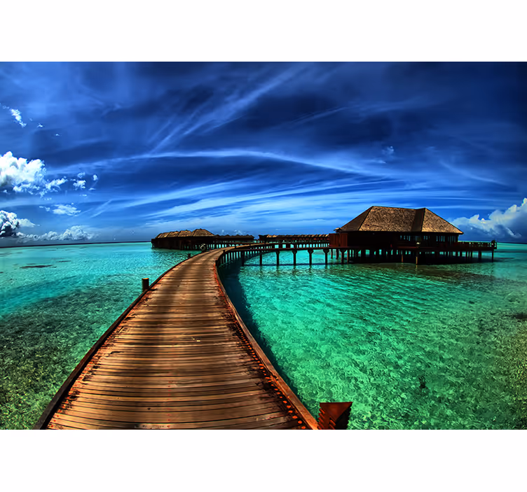 Fotomurali natura scena dell'oceano tropicale - TenStickers