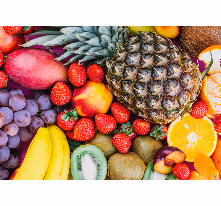 Fotomurale fiori misto di frutta vivace - TenStickers