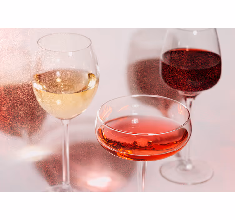 Fotomurale musicale bicchieri da vino eleganti - TenStickers