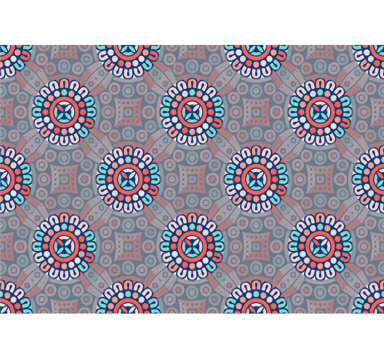 Fotomurali textures motivi floreali geometrici - TenStickers