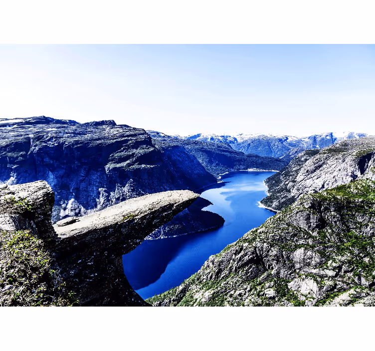Fotomurale paesaggi maestosa vista sul fiordo - TenStickers