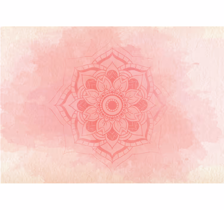 Fotomurali mandala mandala floreale elegante - TenStickers