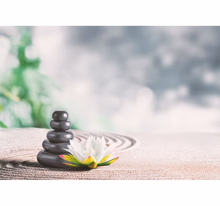 Fotomurale Zen accatastamento di pietre serene - TenStickers