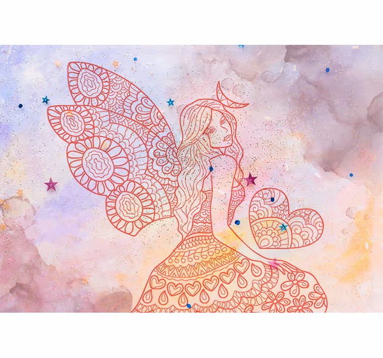Fotomurale fantasia fata sentimentale - TenStickers