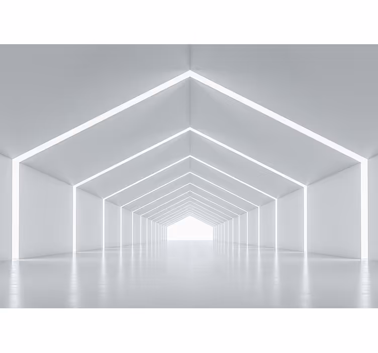 Fotomurale moderno struttura geometrica della luce - TenStickers