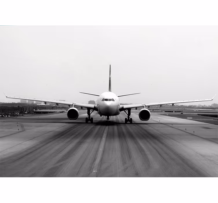 Fotomurale veicoli vista della pista aerea - TenStickers