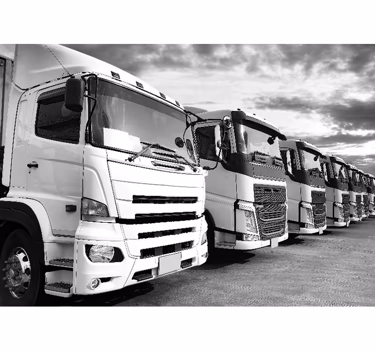 Fotomurale veicoli linea di camion - TenStickers