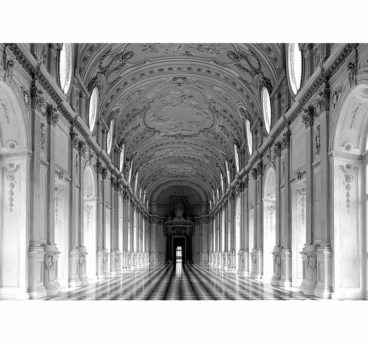 Fotomurale classico corridoio architettonico elegante - TenStickers