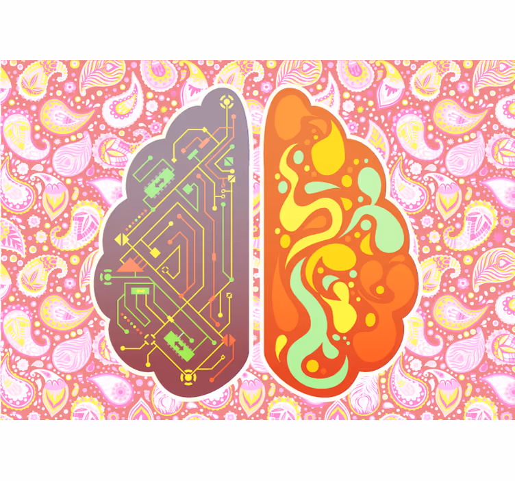 Fotomurale astratto schemi dei circuiti cerebrali - TenStickers