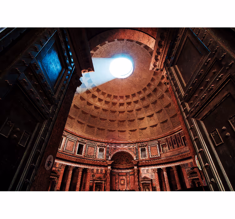 Fotomurale città vista della cupola del pantheon - TenStickers
