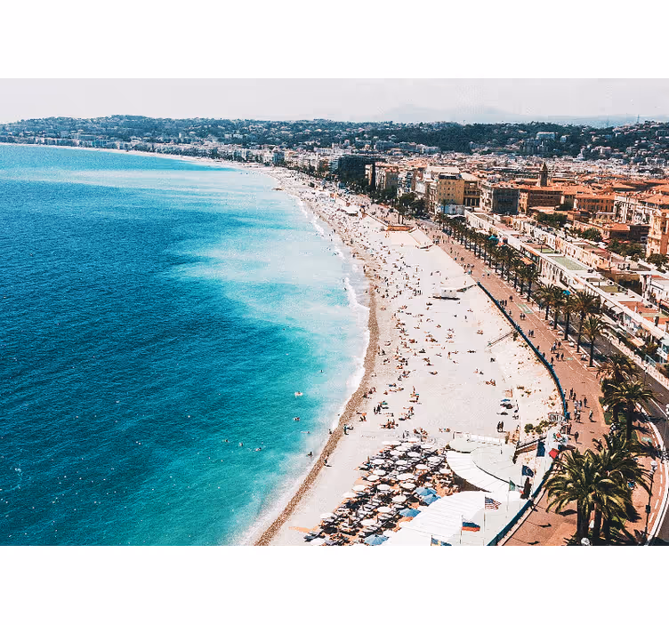 Fotomurale città paradiso balneare francese - TenStickers