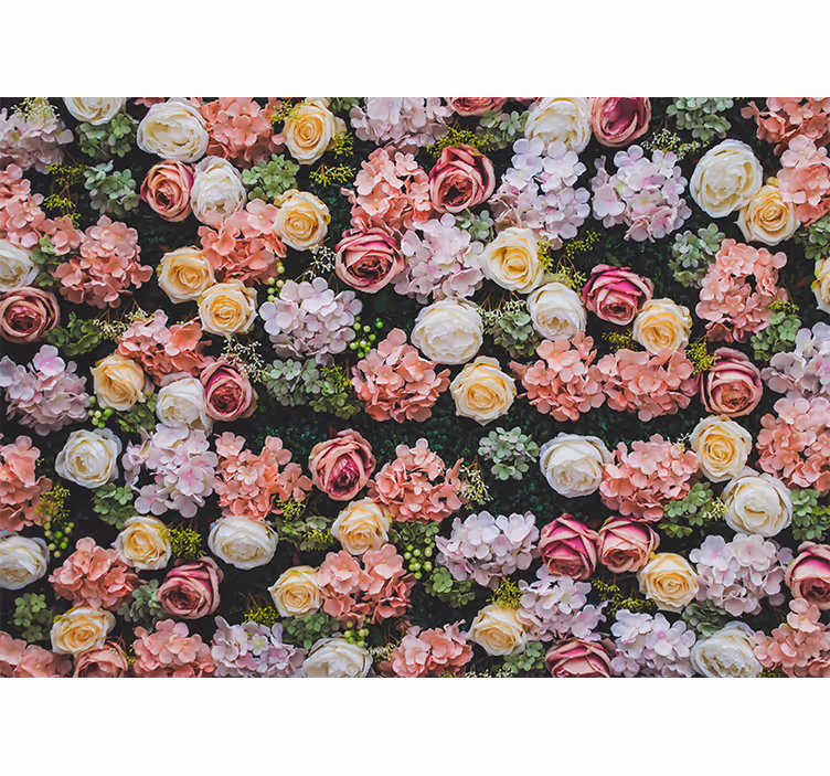 Fotomurale fiori accenti di rose in fiore - TenStickers