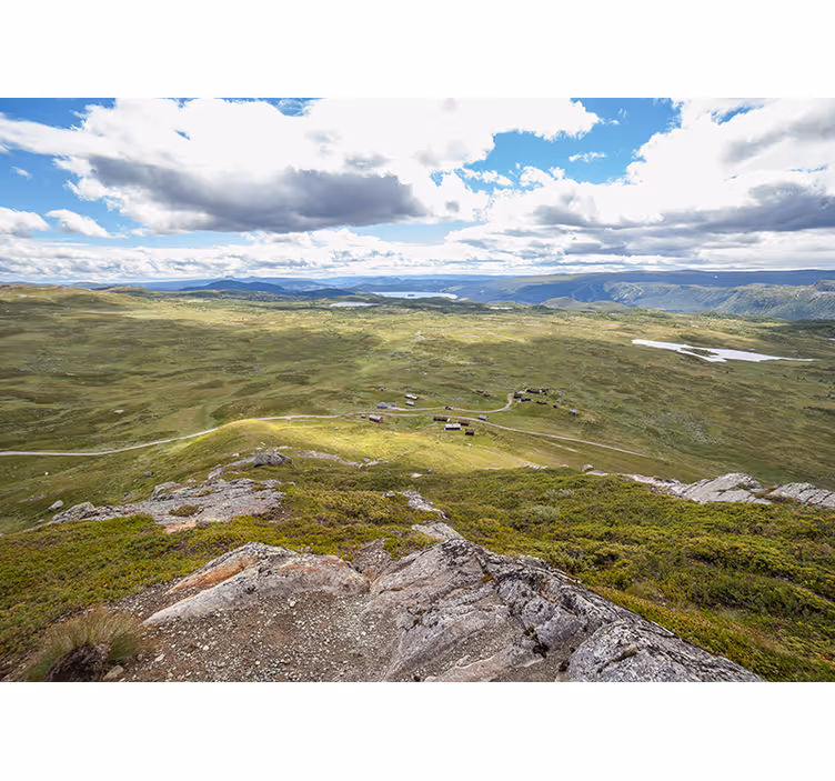 Fotomurale paesaggi vista di verde montano - TenStickers