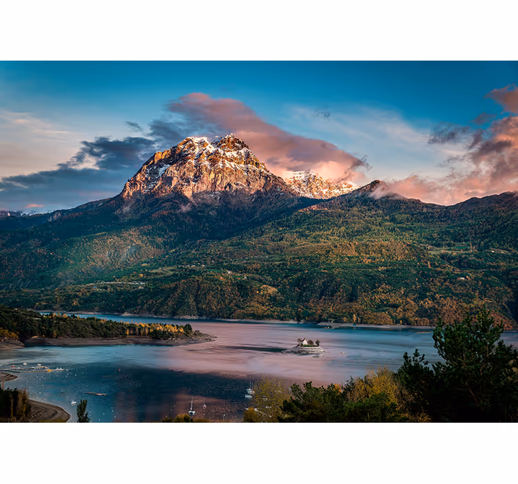 Fotomurale paesaggi grande paesaggio alpino - TenStickers