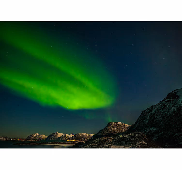 Fotomurali natura vetrina delle luci del nord - TenStickers