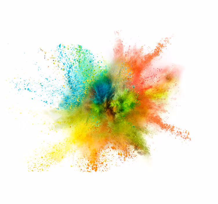 Fotomurale astratto effetto splash colorato - TenStickers
