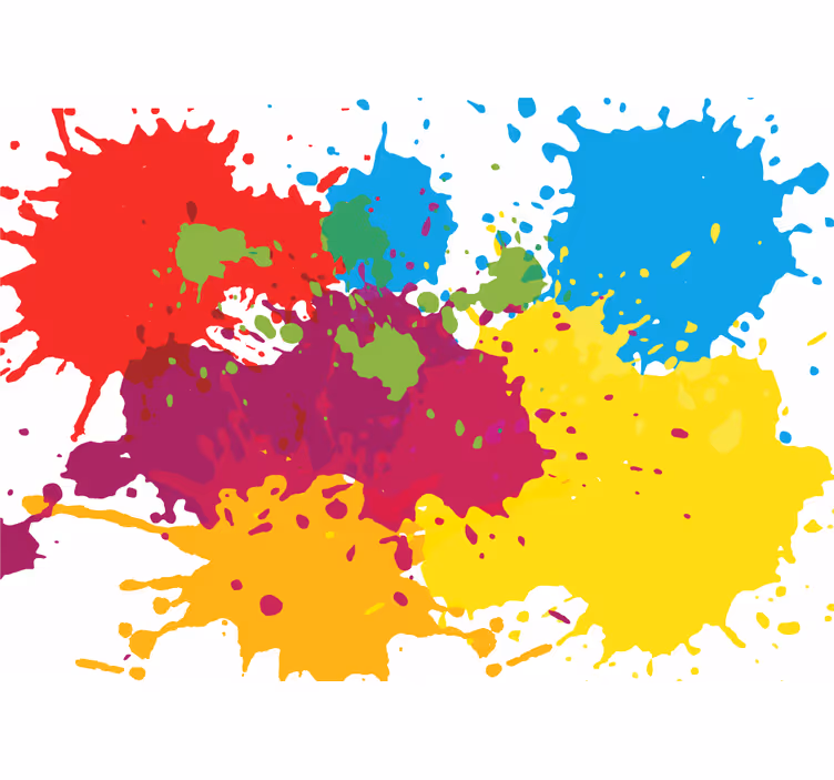 Fotomurale arte urbana motivi di schizzi colorati - TenStickers