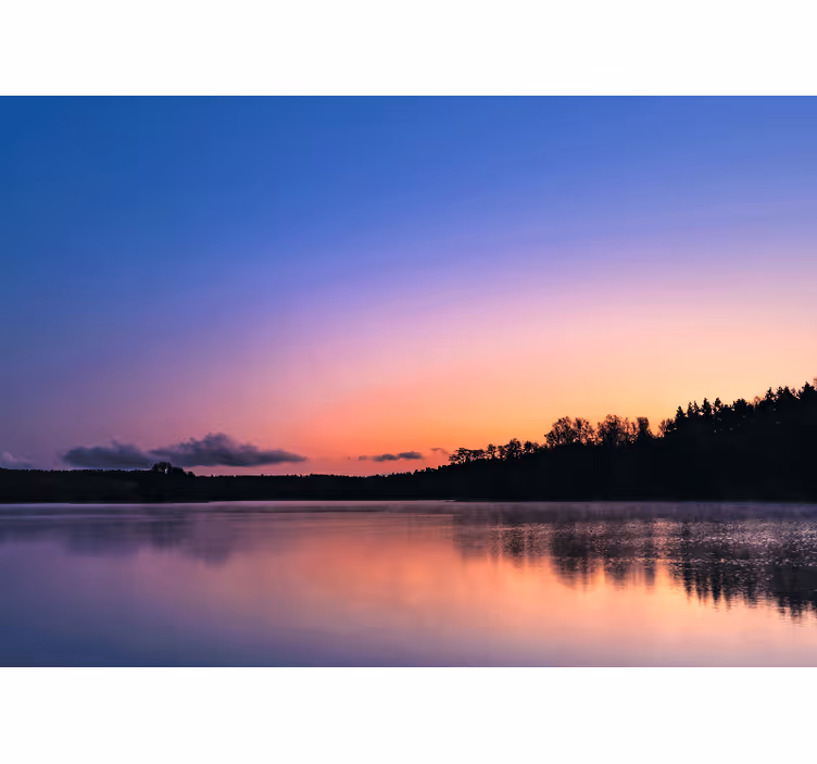 Fotomurale paesaggi riflessioni di un lago tranquillo - TenStickers