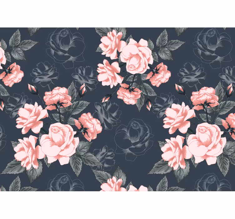 Fotomurale fiori fioriture di rose eleganti - TenStickers
