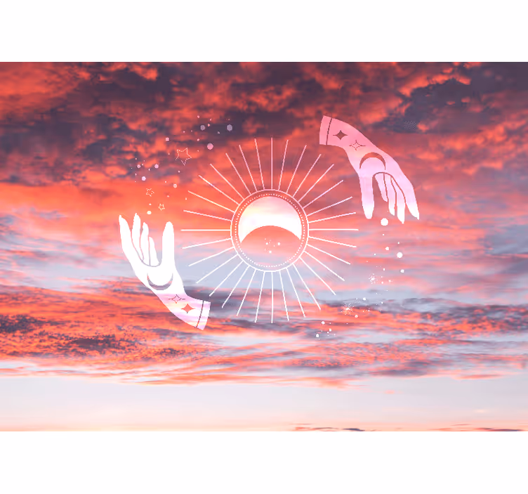 Fotomurali frasi abbraccio cosmico - TenStickers