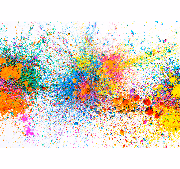 Fotomurale astratto esplosione di colori vivaci - TenStickers