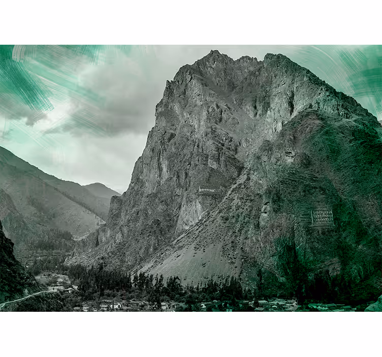 Fotomurale montagna montagne verdi maestose - TenStickers