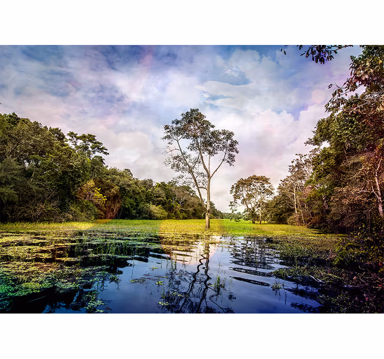 Fotomurale paesaggi scena di natura tranquilla - TenStickers