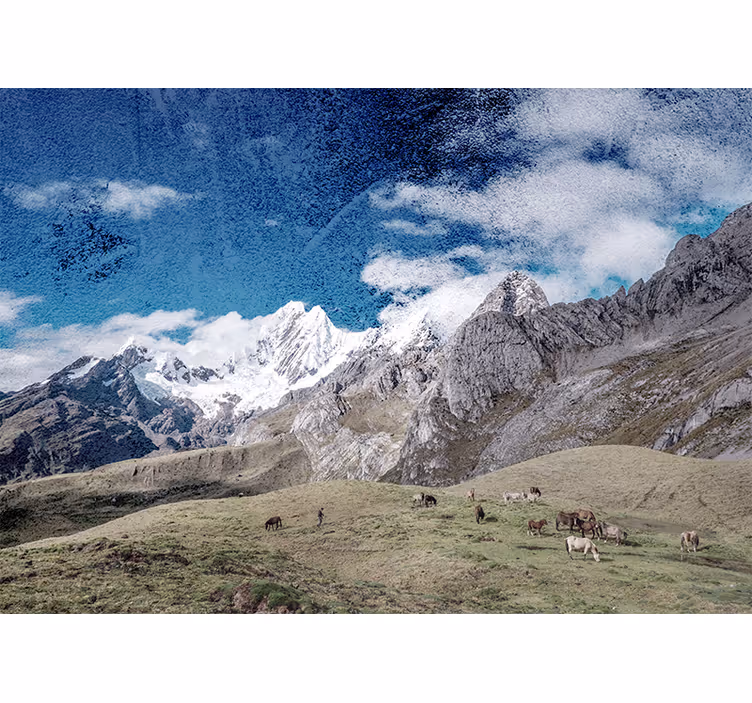 Fotomurale paesaggi maestosa catena montuosa - TenStickers