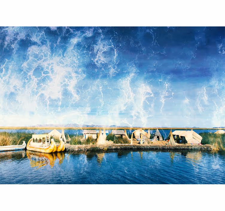 Fotomurale paesaggi vista serene di acqua - TenStickers