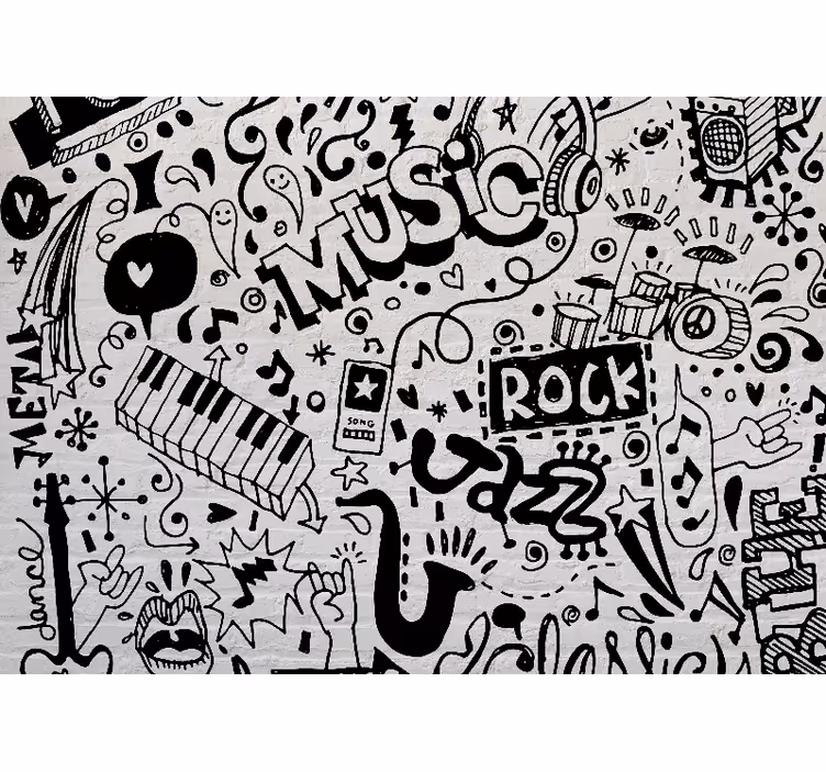 Fotomurale musicale opere vibrazionali musicali - TenStickers