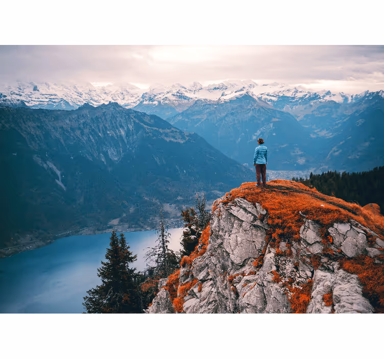 Fotomurale paesaggi serenità di montagna - TenStickers