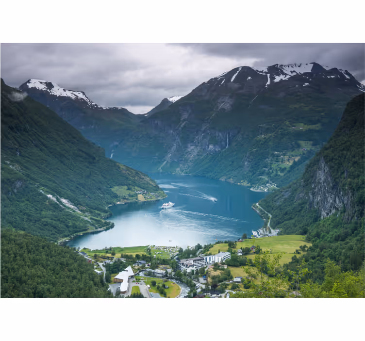 Fotomurale paesaggi vedute di fiordi stupende - TenStickers
