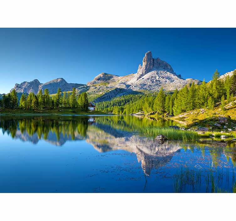 Fotomurale paesaggi riflessioni di montagna - TenStickers